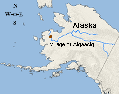 Algacciq Alaska Map 