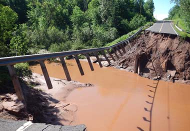 Road Damage from 2016 flood