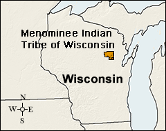 Menominee Indian Tribe of Wisconsin Map