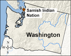 Samish Nation Map