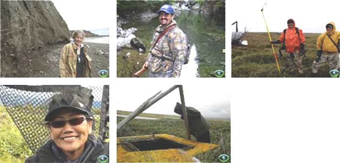 LEO volunteers collecting field data in their respective communities. Source: LEO Member Slideshow, www.anthc.org/chs/ces/climate/leo/